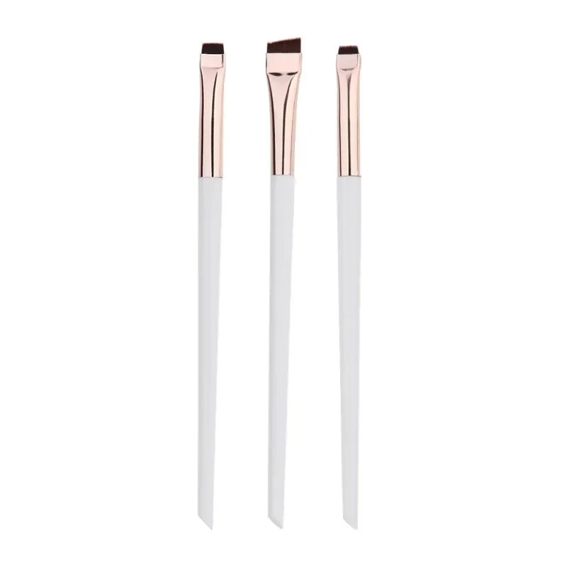 3/6/9/12Pcs Angled Eyeliner Brush Micro-Fine Tip for Brows & Cut Crease Vegan Professional Makeup Brushes