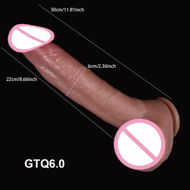 Ruddy Glans Ereksi Dildo Kulit Lembut Penis Besar dengan Harga Murah Wanita Masturbasi Dewasa Strapon Suction Cup Anal Mainan Seks untuk Wanita Pijat — image 9
