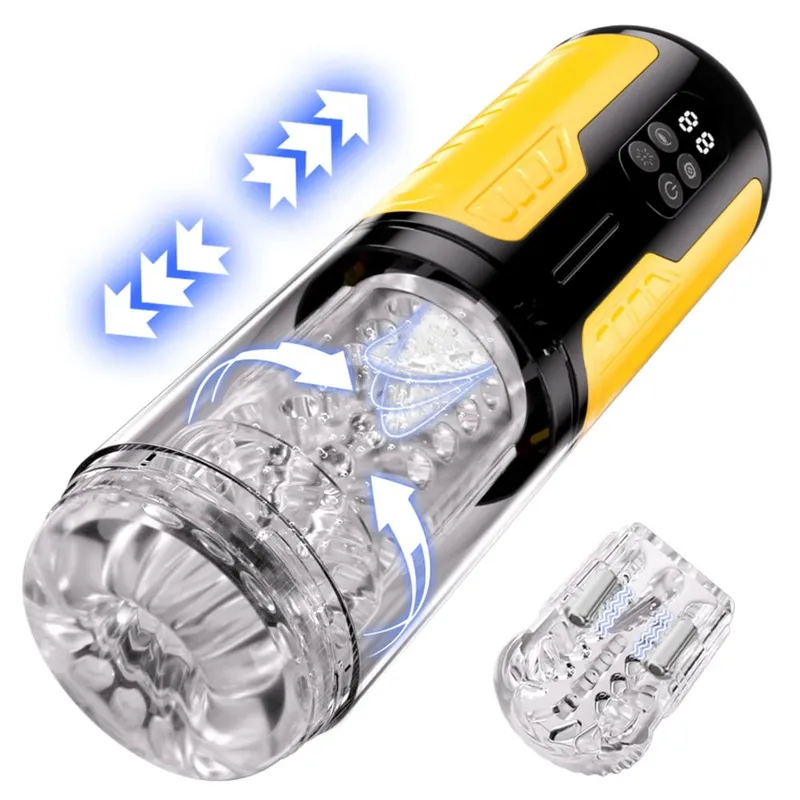 Automatic Male Masturbator Telescopic Rotation Men Masturbation Cup LCD Digital Simulation Blowjob Masturbator Sex Toy for Men — image 9