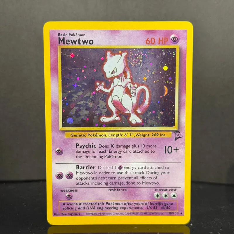 Pocket 2000 Base Set 2 OG Nostalgia Collectible Hitmonchan Scyther Clefable Pidgeot Mewtwo Traditional Holo Proxy — image 15