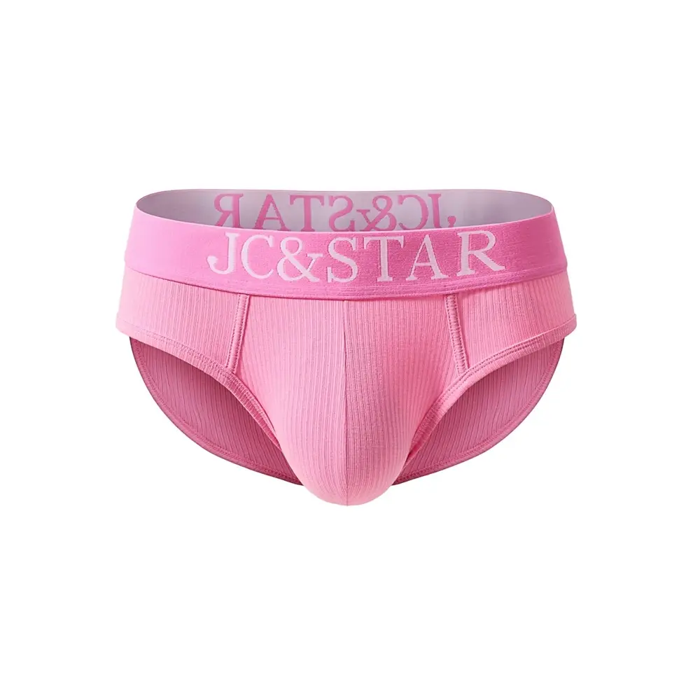 Cuecas masculinas atléticas com design de corte alto, cuecas de algodão com nervuras, conforto esportivo para homens, biquíni deslizante, tanga