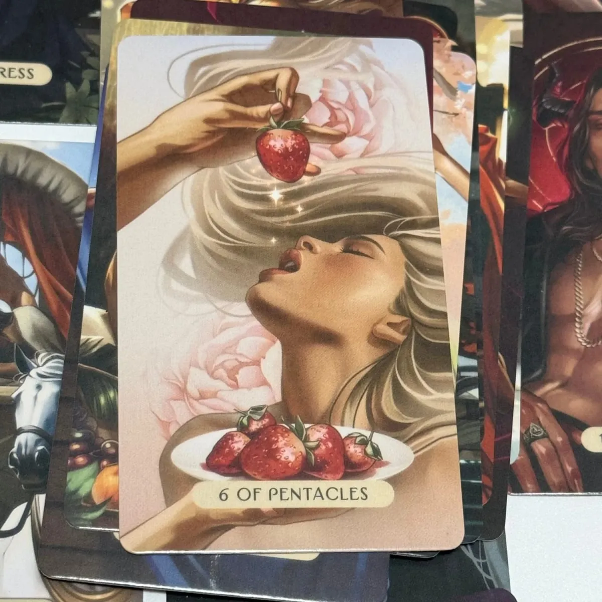 The Love and Lust Tarot Modern Art Style 10.3*6cm 78-Card Deck for Passion Intimacy & Soulful Love Readings -