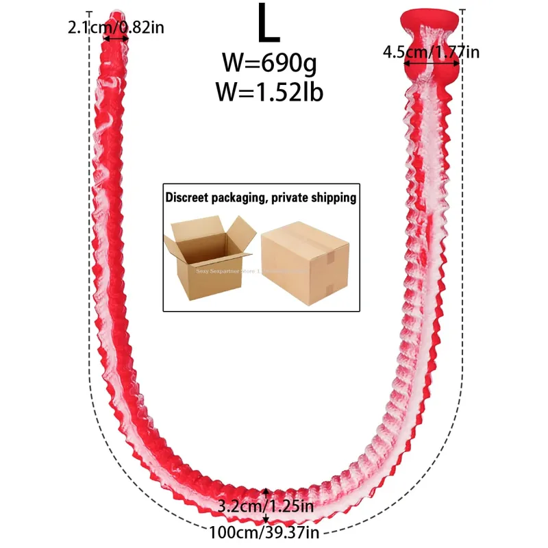 1M Super Long Silicone Anal Plug Dildos Prostate Massage Anus Dilator Large Anal Whip Deep ButtPlug Adult Sex Toys for Men Woman — image 11