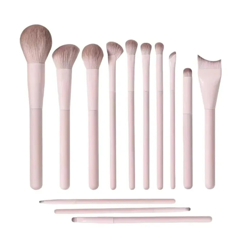 Makeup Brush Set 13 Pcs Professional Kit Foundation Eyeshadow Blush Lip Brushes Soft Synthetic Bristles for Women and Beginners — image 2