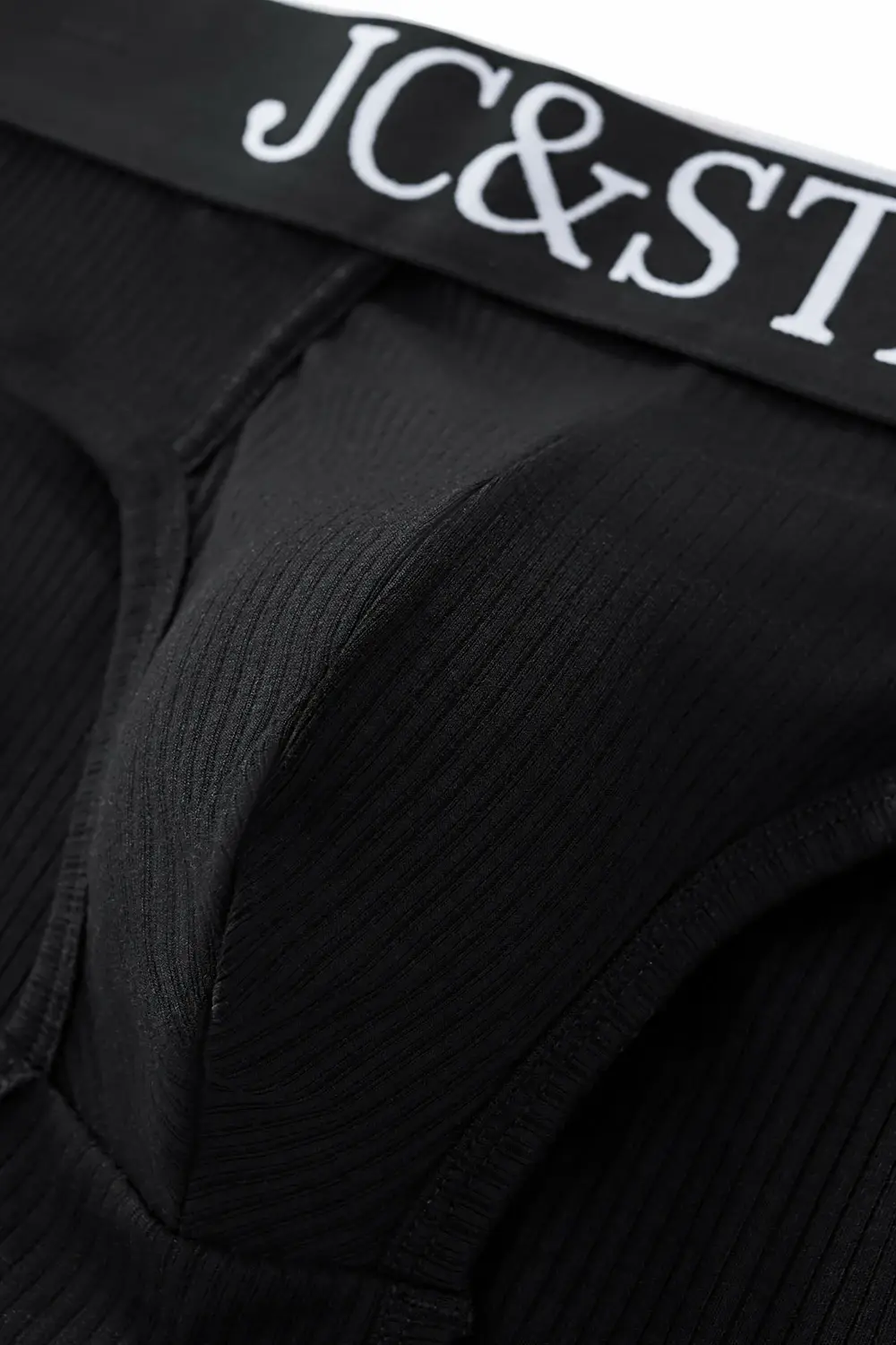 Cuecas masculinas atléticas com design de corte alto, cuecas de algodão com nervuras, conforto esportivo para homens, biquíni deslizante, tanga