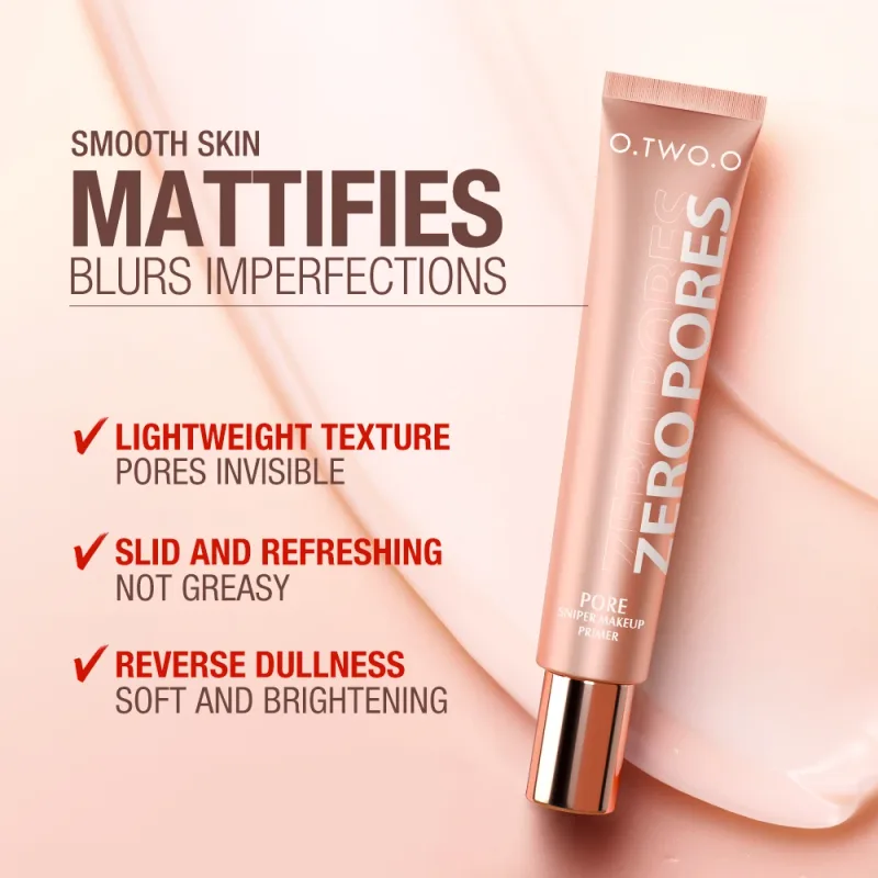 O.TWO.O 2pcs Face Makeup Set Primer Air Cushion BB Cream Invisible Oil-control Pore Soft Focus Long-lasting Brightskin Cosmetics