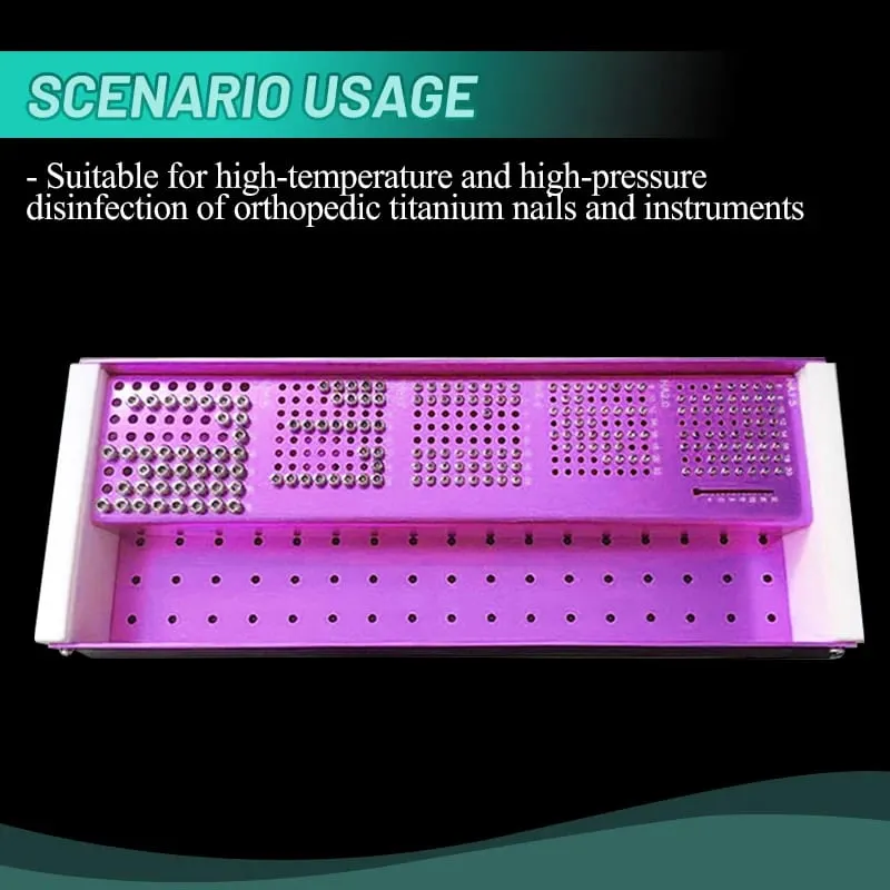 Pet Screw Box Aluminum Alloy Sterilization Box Orthopedic Screw Instrument Sterilization Box Storage Case,Makeup tools — image 5