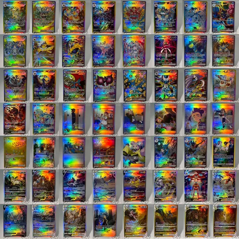 Prismatic Evolutions PKM Cards PTCG5-A GX Rainbow Umbreon Sylveon Leafeon ex Rare Collection Battle Toys Gifts for Hobbies