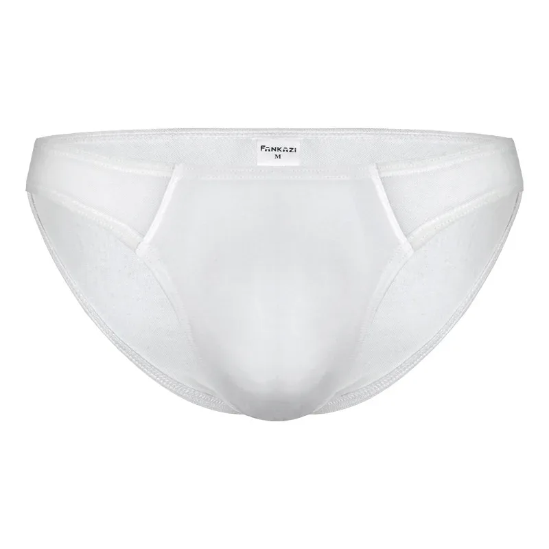Men's Mesh Briefs Transparent Low Waist Underwear Ultra-thin Breathable Panties