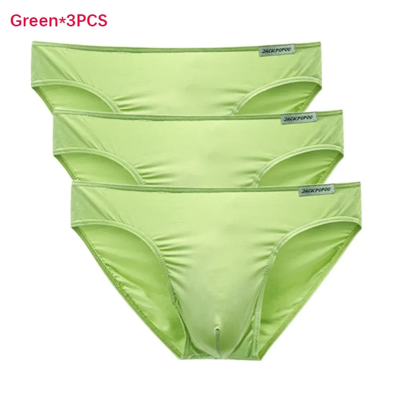3PCS/Lot Men's Underwear Modal High Quality Soft Briefs Breathable Comfortable Youth Underpants Male Sexy U Bulge Pouch Panties — image 43