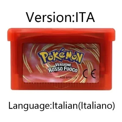 GBA Video Game Cartridge Console Card Pokemon Emerald Ruby FireRed LeafGreen Sapphire Multi-language for GBA/NDS
