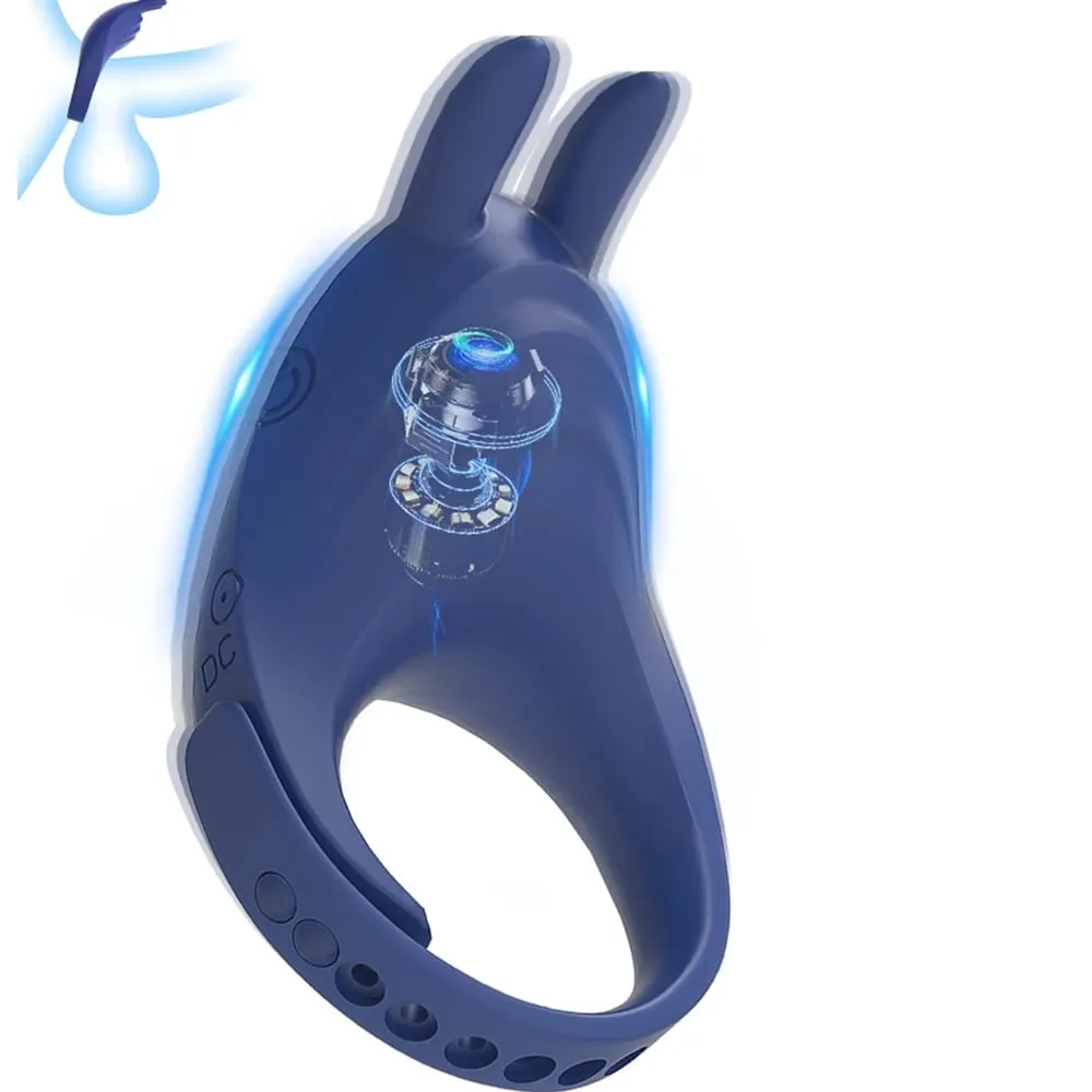 Adult Sex Toys Blue Semen Cock Ring Penis Ring Ejaculation Delayed Vibrating Cock Ring Sex Toys For Men Couple Adult Supplies — image 1