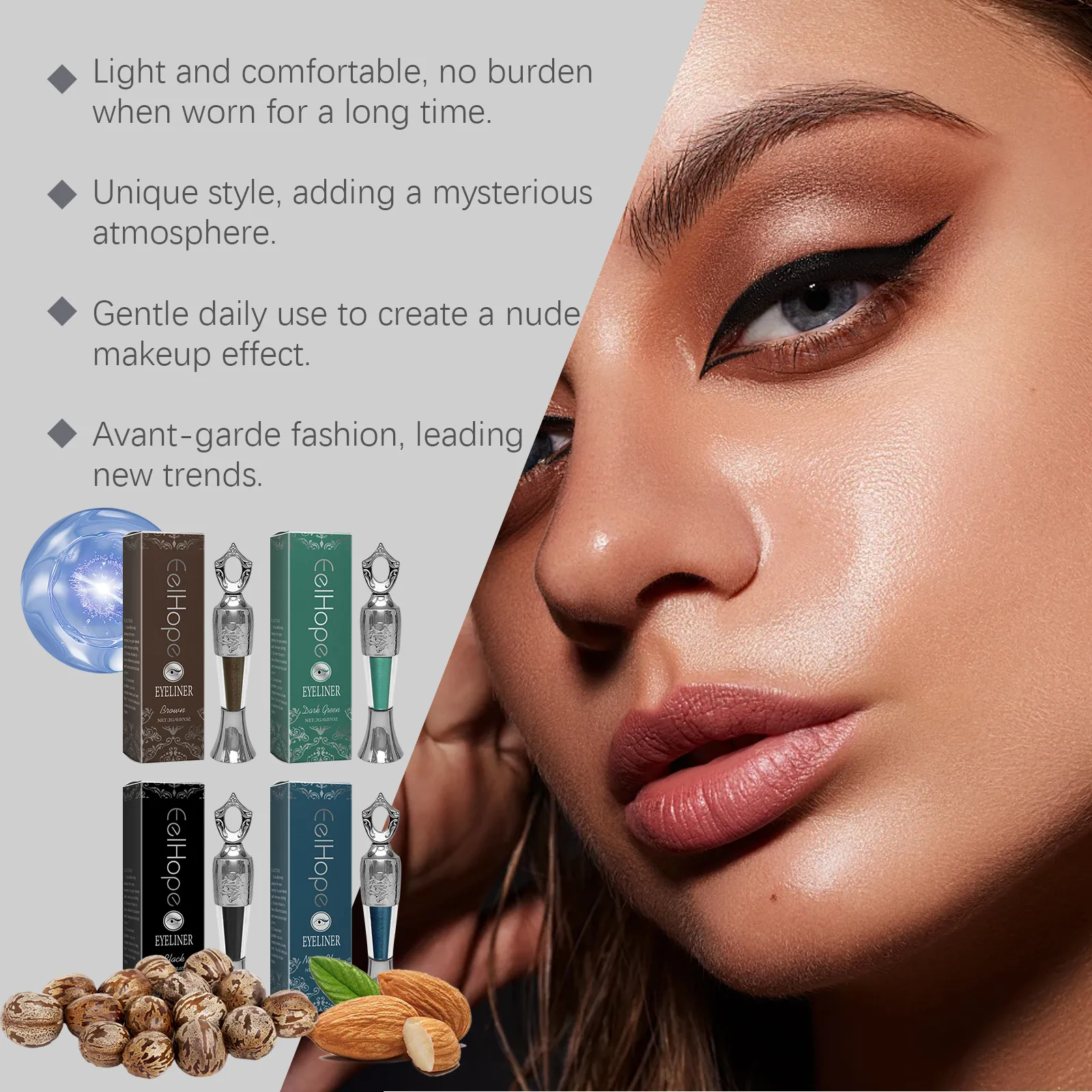 Antioxidant Colored Eyeliner Enhances Barrier Boosts Skin Resistance Reduces Eye Irritation Naturally Long-Lasting Comfortable — image 7
