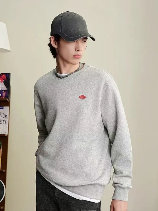 Autumn Winter High Quality O-Neck Sweatshirts Cotton Embroidery logo Casual Hoodies Men Long Sleeve Women Tracksuit Tops — image 5