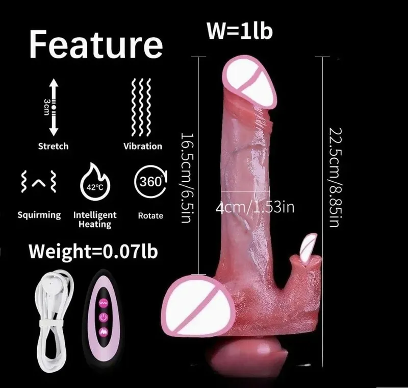 Adult Supplies Double Head Tongue Licking Vibration Remote Control Massager Adult Sex Toys Women Vibrator for Orgasm Stimulator — image 8