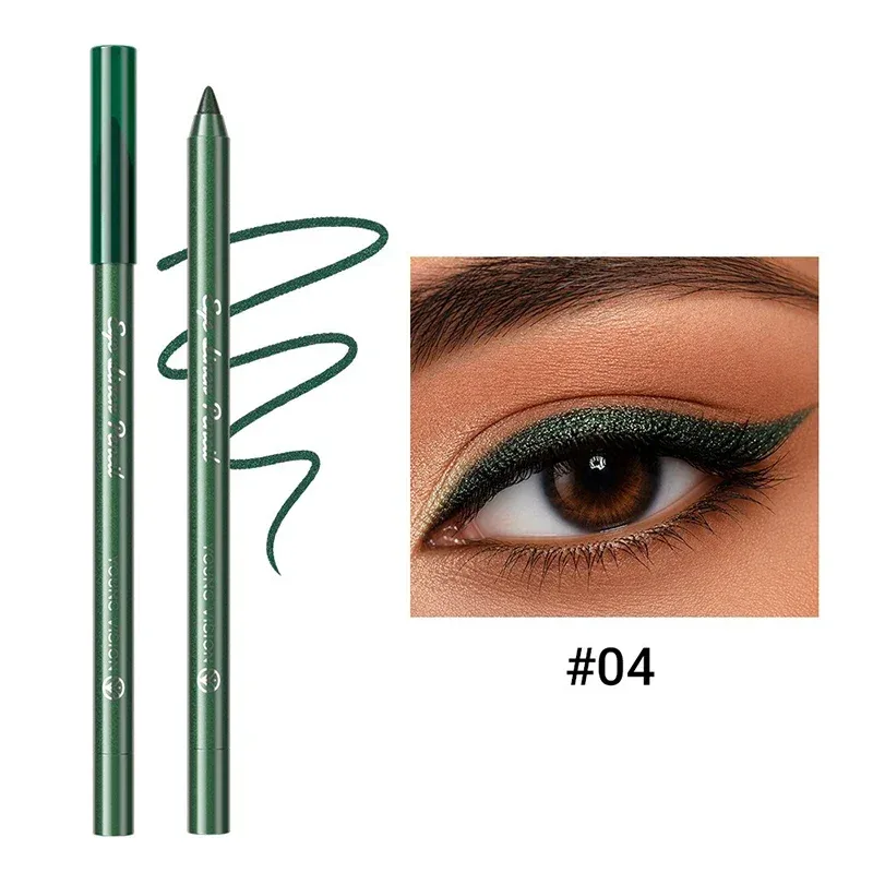 14 Color Eyeliner Pencil Pearlescent Matte Dark Purple Red Eye Liner Waterproof Long Lasting High Pigment Eyeshadow Makeup — image 13