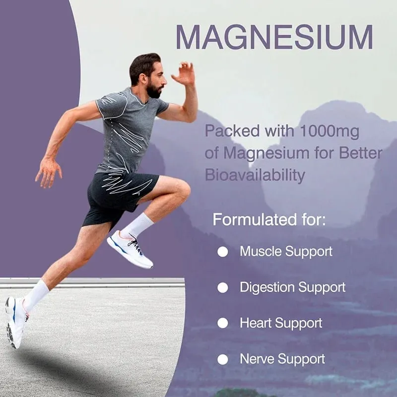 Magnesium Citrate - Supplement para sa Stress Relaxation Bone Sleep Kalusugan ng Puso Nerve Muscle at Metabolism