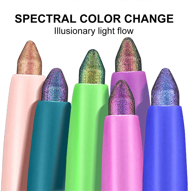 Color-changing Eyeshadow Stick Multi Chrome Eyeliner Waterproof Long Last Smooth Cream Gel Liner Eye Makeup Glitter Eye Shadow — image 2