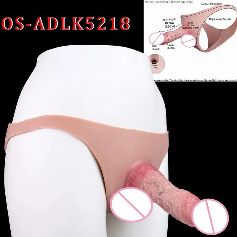 Cintura alta realista pênis manga насадка на член cinta em calcinha vibrador oco silicone extensor pau brinquedo sexual para homem — image 14