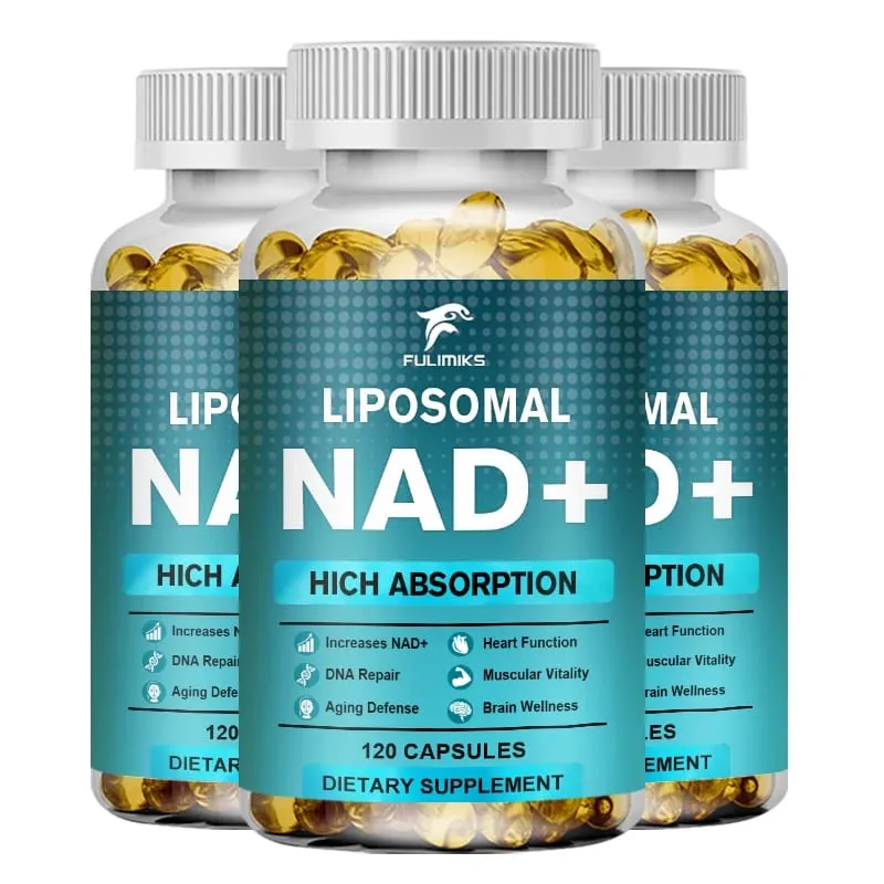 NAD Capsules Supplement Liposomaal NAD+ supplement - Verouderingsverdediging Cellulaire energie Hart- en hersenfunctie