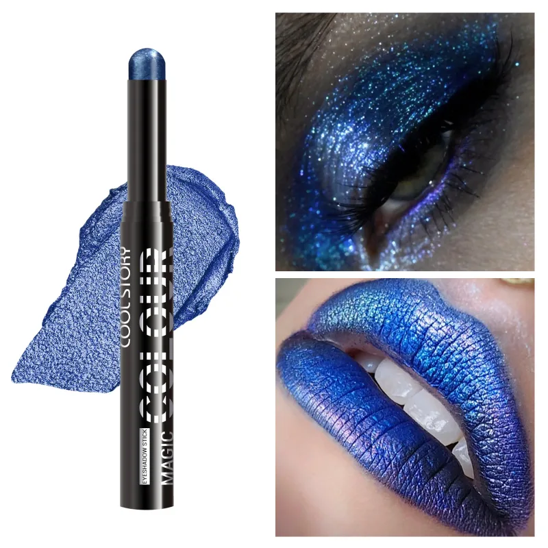 2 in 1 Eyeshadow Lipstick Stick Pencil Waterproof Glitter Brighten Matte Eye Shadow Makeup Pigment Eyeshadow Pen — image 10
