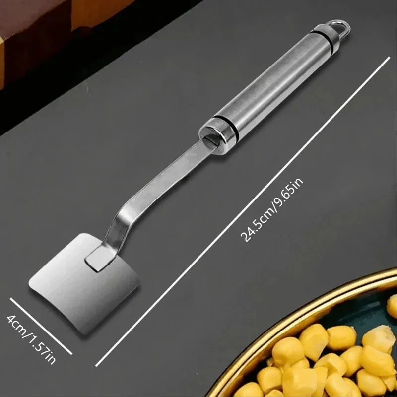 Stainless Steel Corn Peeler Serrated Corn Peeler Corn Cob Planer Thresher Cutter Kitchen Fruits And Vegetables Gadgets — image 4