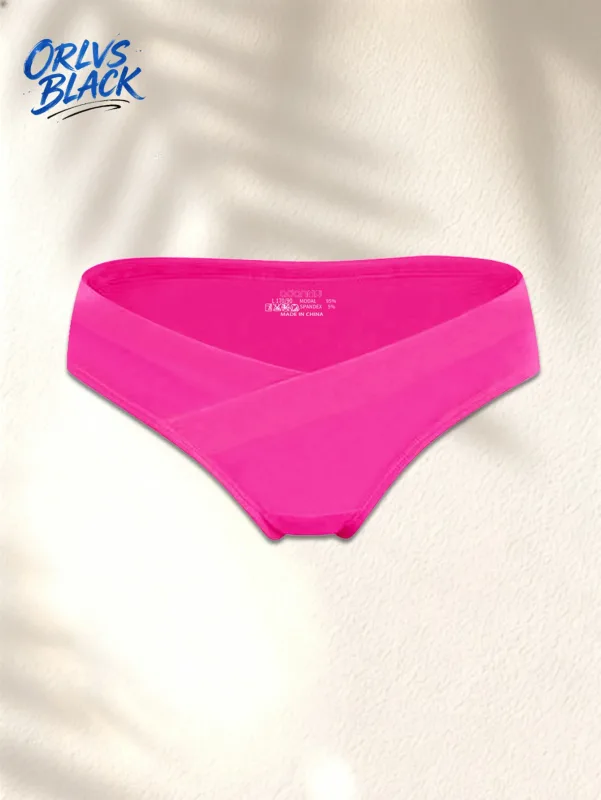 3PCS Cross Front Waist Design Mens Briefs Ultra Soft Breathable Stretch Slim Fit Daily Fashion Underpants AD330