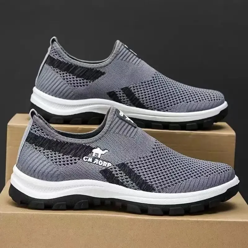 2026 Summer New Men's Loafers Mesh Breathable Casual Sneakers Vulcanize Shoes Soft Soled Comfort Sport Shoes Light Walking Flats — image 2