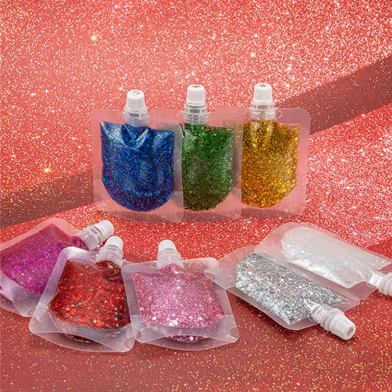 Gel à paillettes pour le visage et les yeux, crème scintillante pour scène, fête, maquillage coloré, lèvres, cheveux, ongles, cosmétique, Festival, fard à paupières, 40ML