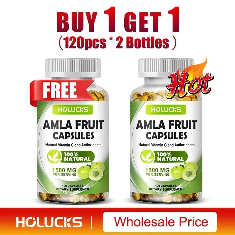 Amla Vitamin Supplements Supports Metabolism Detox & Digestion Collagen Booster Provides Cellular Defence Skin Hair Health — image 11