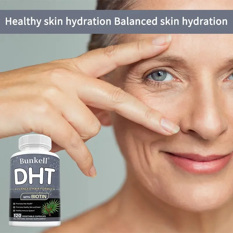 DHT Blocker Premium Hair Care Formula with Biotin Supplement Support Healthy Hair Skin and Nails Promote Immune System — image 3