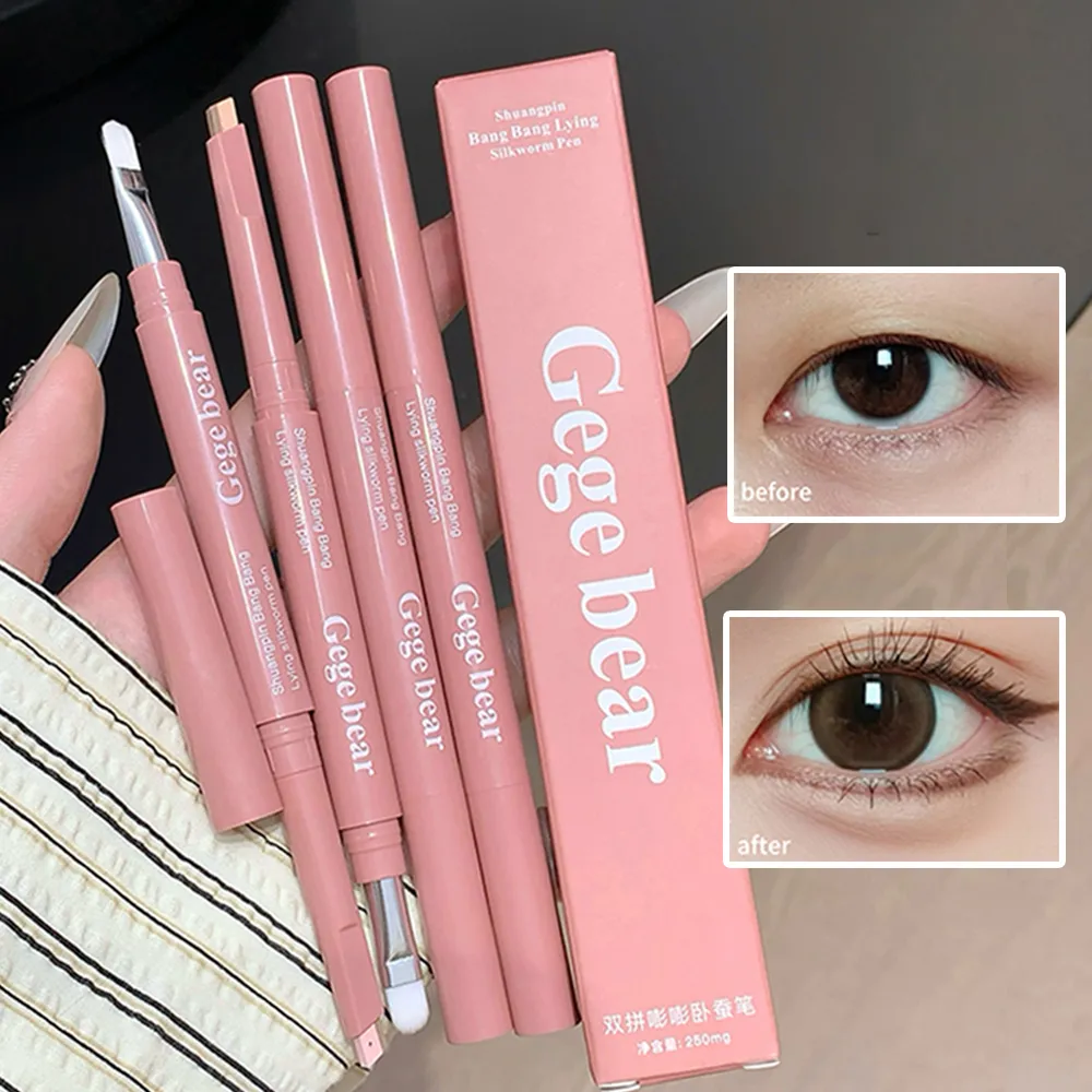 Gege Bear Dual-Tone Silkworm Pen 2-in-1 Highlight & Shadow for Natural Long-lasting and 3D Effec Friendly to Beginners — image 2