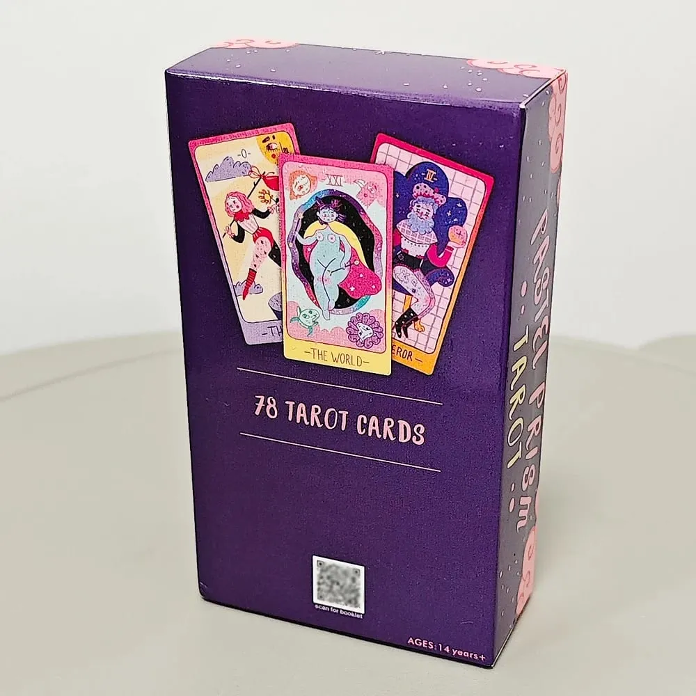 Pastel Prism Tarot Deck 78 Pcs Tarot Cards 10.3*6cm Imbued with The Soothing Tones of A Pink and Sky-blue Color Palette — image 5