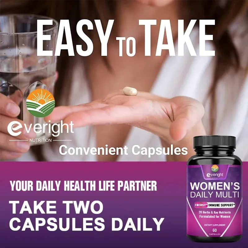 Multivitamin for Women: Supports Joints Skin Nails with Magnesium Biotin Calcium Zinc Selenium — image 6
