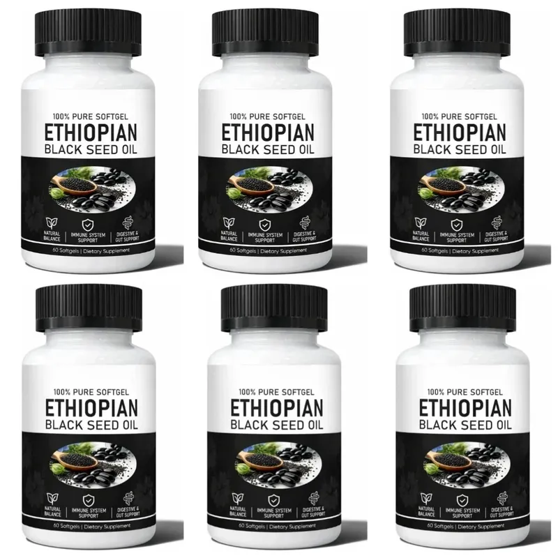 Ethiopian Black Seed Oil Organic Cold-Pressed Immune Support Supplement 60 Softgels for Joint Health & Antioxidant Protection — image 10