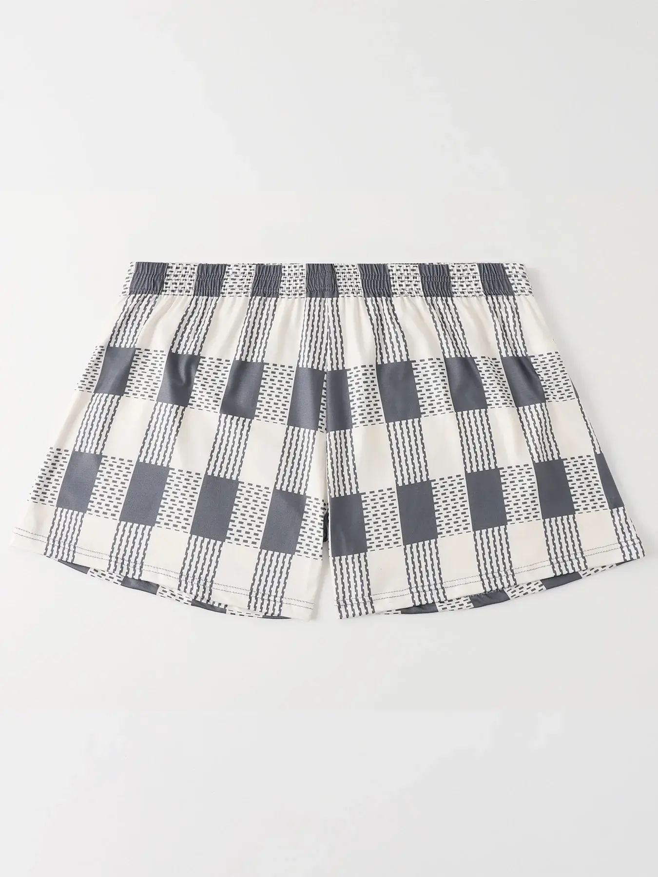 6pcs of Random Color Checkered Elderly Pants Loose and Comfortable Oversized Youth Sleepwear Discounted Breathable Men Underwear — image 3