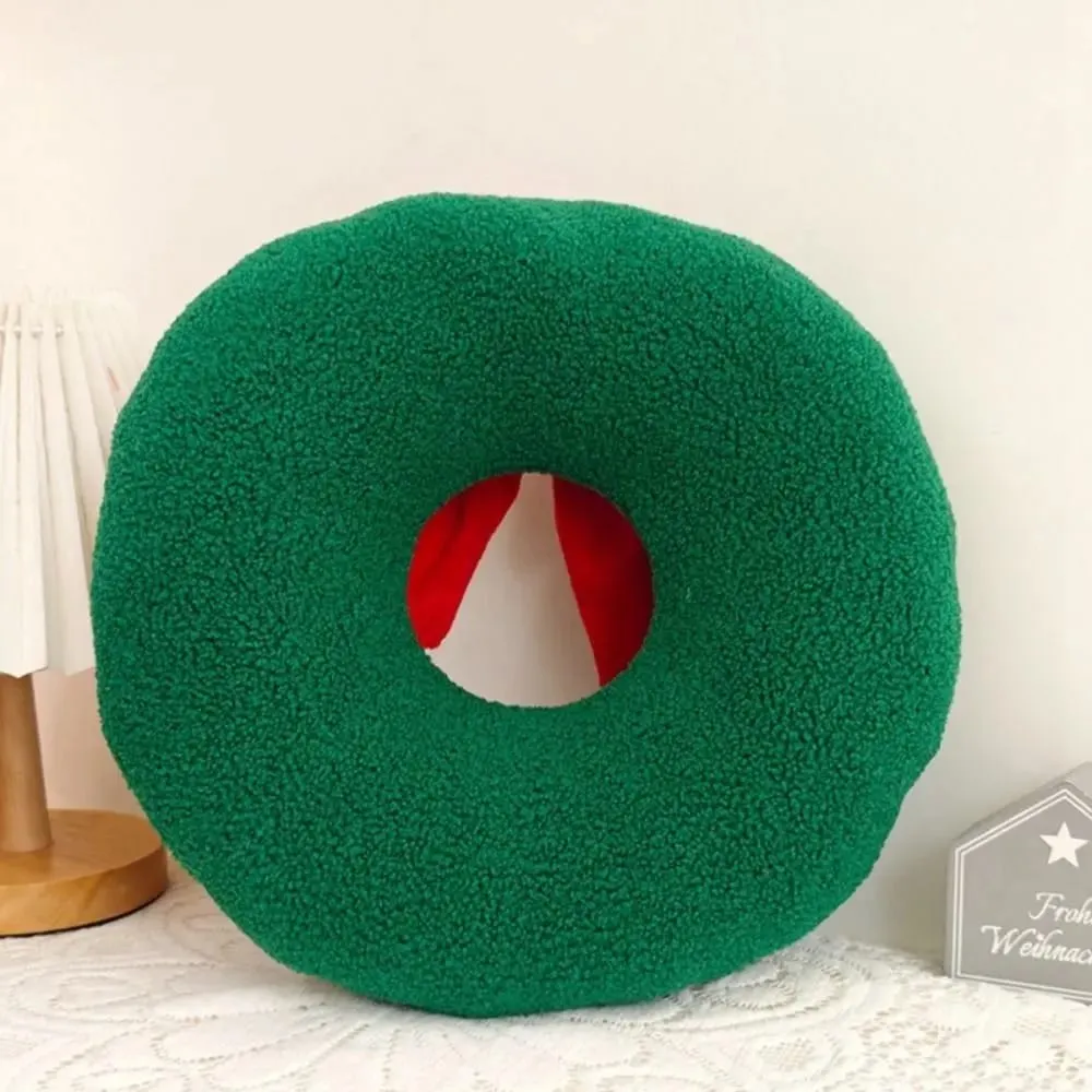 New Soft Christmas Cartoon Pillow Red Plush Red Decoration Pillow Candy Crutch Living Room Sofa Cushions Christmas