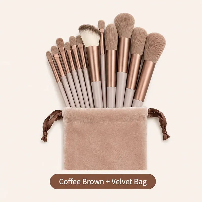 13Pcs Makeup Brush Set Soft Face & Eye Makeup Brushes for Foundation Powder Blush Concealer & Eyeshadow — image 8