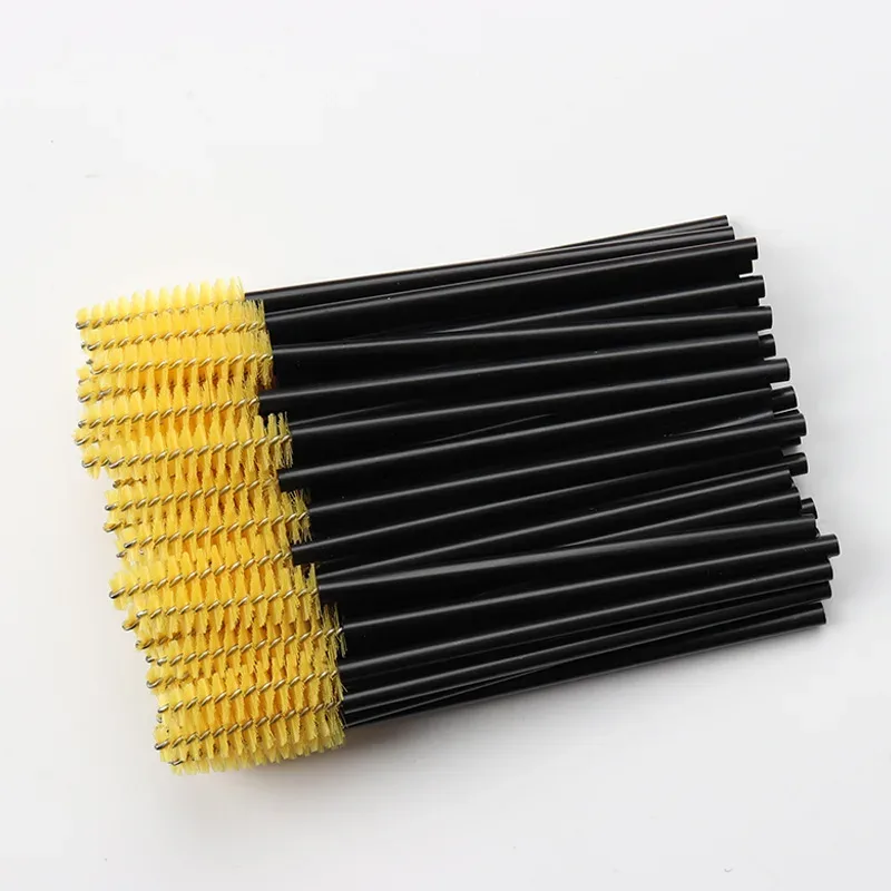 100pc Disposable Eyelash Brush Hollow Eyebrow Comb Lash Extension Makeup Brushes Mascara Stick Applicator Microbrush Beauty Tool — image 14