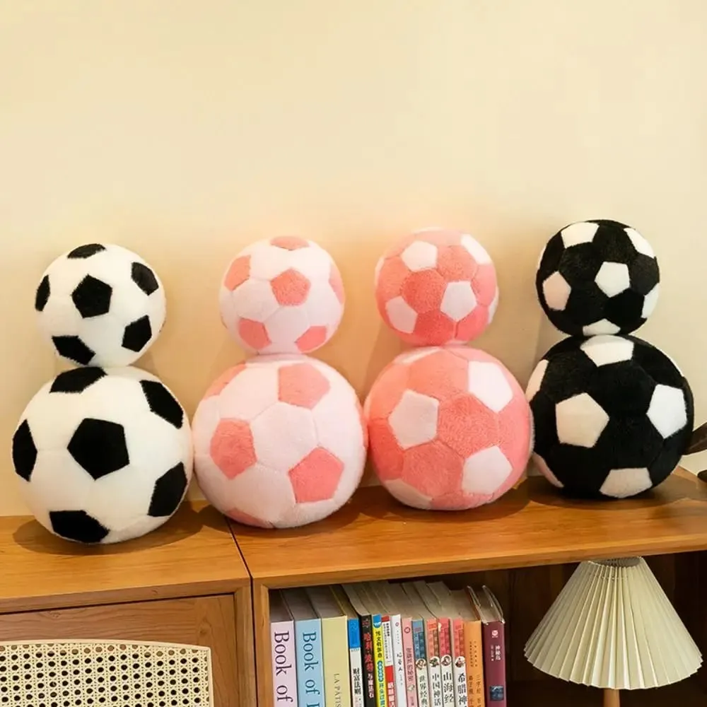 Ball Shape Soccer Ball Throw Pillow Soft Funny Football Throw Pillow Doll 13/20cm Ins Football Plush Toy Kid Girl Boy