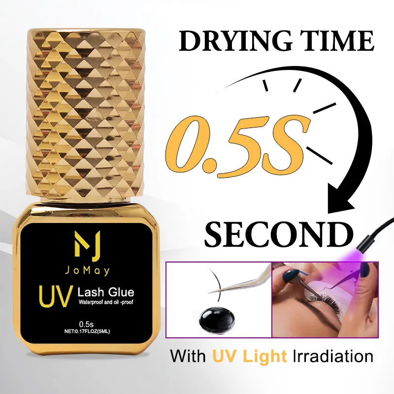 0.5Sec Eyelash Extension Glue Black Fast Dry UV Lashes Glue Black Eyelash Glue Lash Remover For UV Eyelash Extension — image 1
