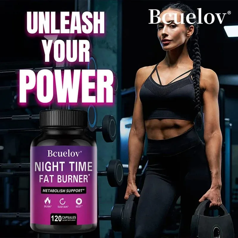 Best Nighttime Fat Burner - Thermogenic Fat Burner Natural Appetite Suppressant and Metabolism Booster Immune Health