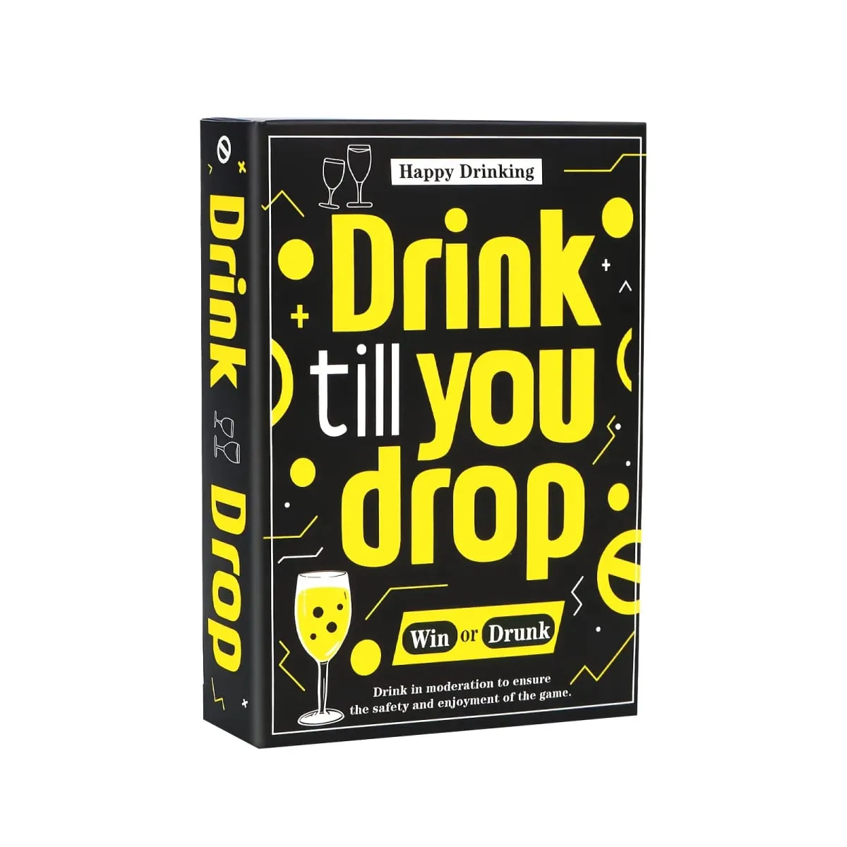Drink Till You Drop Party Board Game Cards – Fun Social Drinking Game for Family Gatherings Friend Gatherings & Team Building