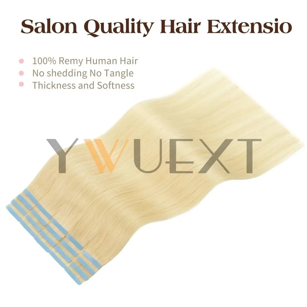 30g Real Human Hair Tape in Extensions 12''-24'' Natural Straight Seamless Tape Hair On Double Sided Tape 20pcs for Women — image 2