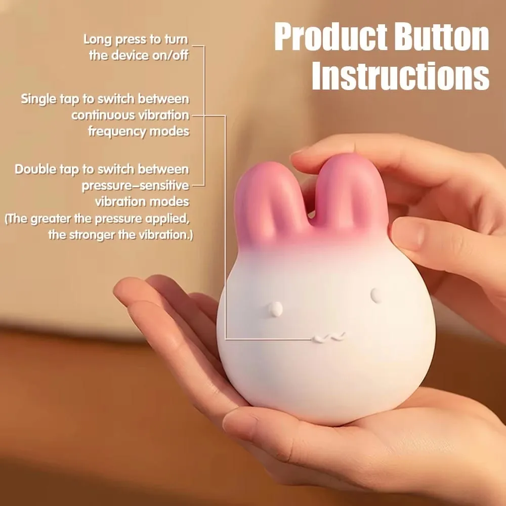 Sex Toy Rabbit Shaped Silicone Vibrating Egg Smart Pressure Sensitive Control Women Masturbators Massager Bdsm Adult Sex Toys — image 2