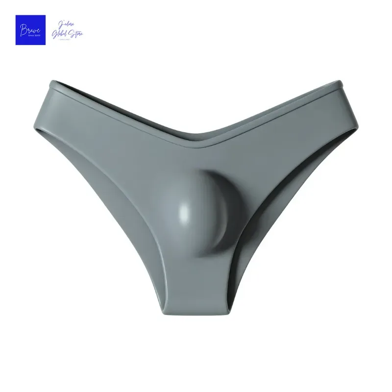 1 Piece Men's Sexy Semi Sheer V-Waist High Cut Briefs - Ultra-Thin Cool Touch Lightweight Breathable Soft Casual Men Underwear