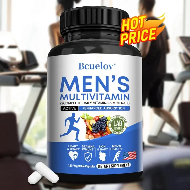 Tägliches Multivitamin für Männer – 22 Vitamine und Mineralien, veganes Nahrungsergänzungsmittel für Energie, Immunität, Verdauung, Haut und allgemeine Gesundheit — image 3