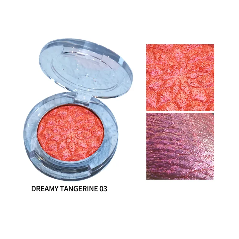 Palette de fard à paupières caméléon pour les yeux-ensemble de fard à paupières pressé Duochrome personnalisable finition nacrée infusée de paillettes Pri — image 12