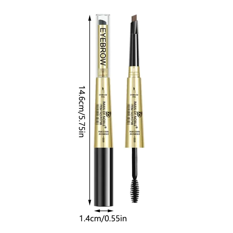 Ultra Fine Dual Head Eyebrow Pencil Mascara Set Natural Waterproof And Long-Lasting Professional Eyebrow Pencil Makeup