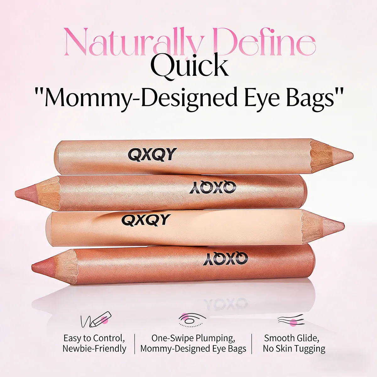 3D Under-Eye Highlighter Pen Waterproof Smudge Resistant Long-Lasting Multi-Use Eye Liner Brightening